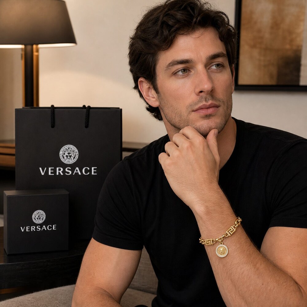 Versace Bold Statement Bracelet Style 2 | New with Box - Picture 9 of 9